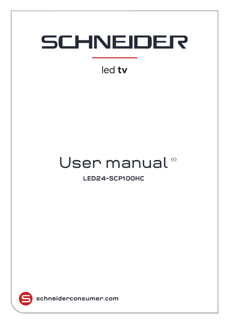 Page 1 of the manual User Manual Schneider LED24-SCP100HC