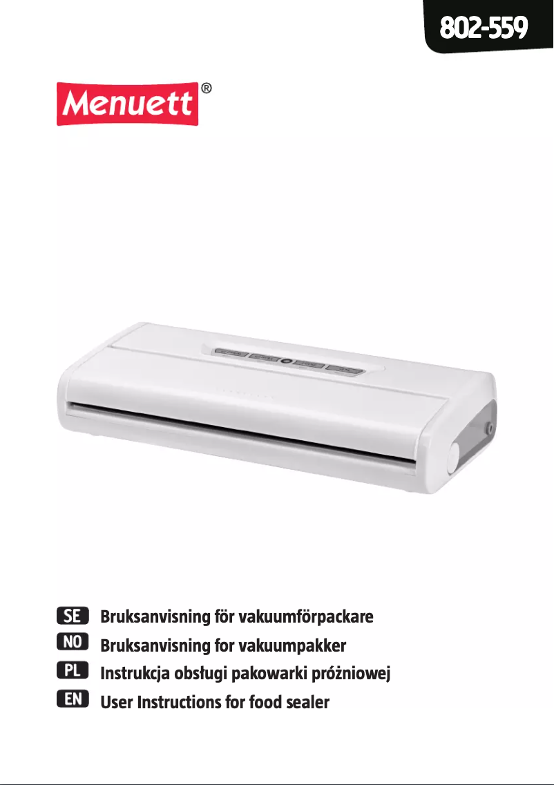 First page image of the manual for 802-559