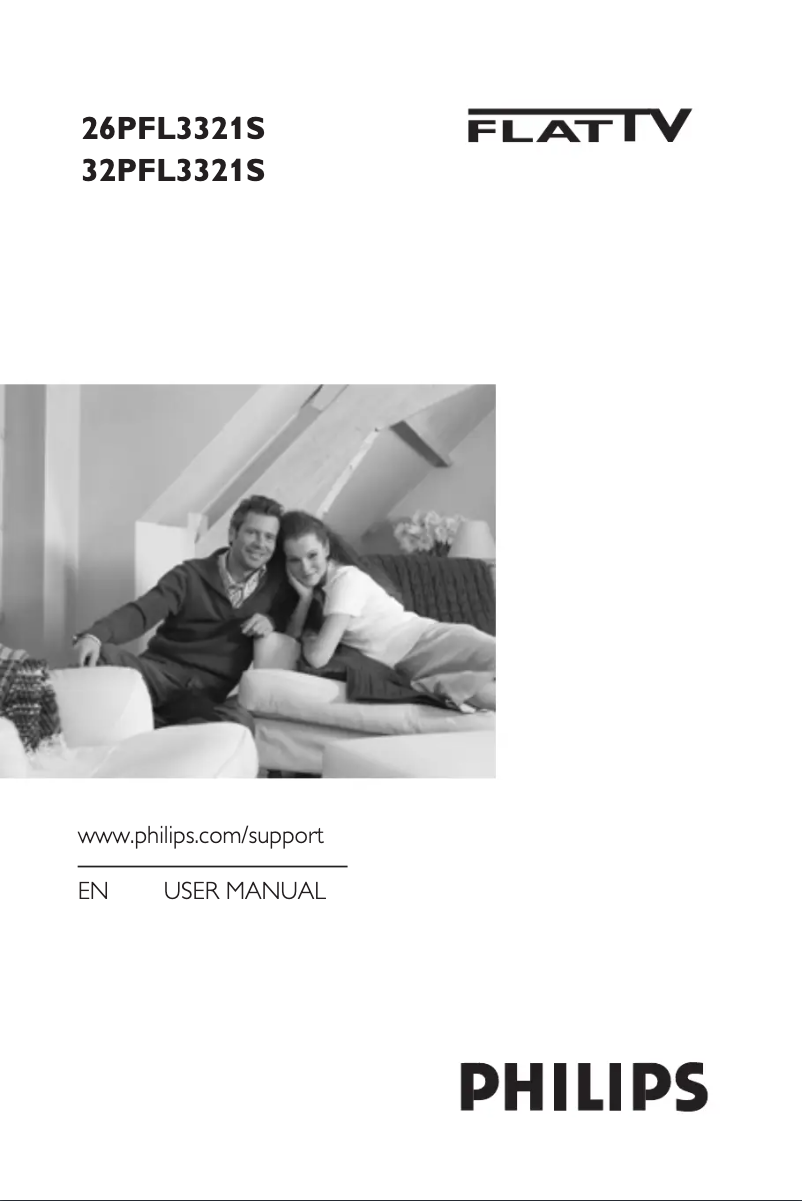 First page image of the manual for 32PFL3321S