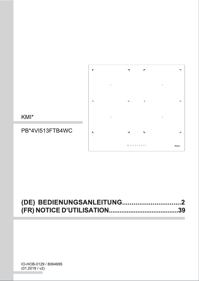 Page 1 of the manual User Manual Amica KMI 13320 F