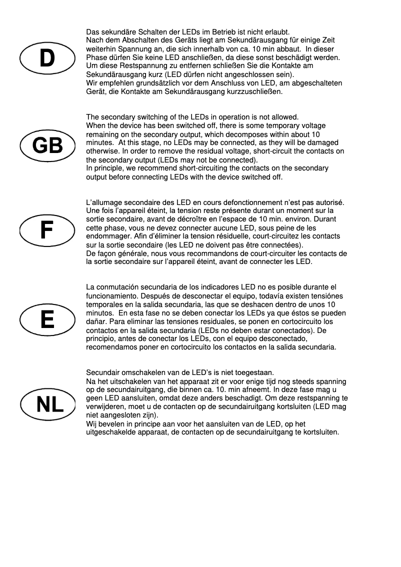 First page image of the manual for 464401