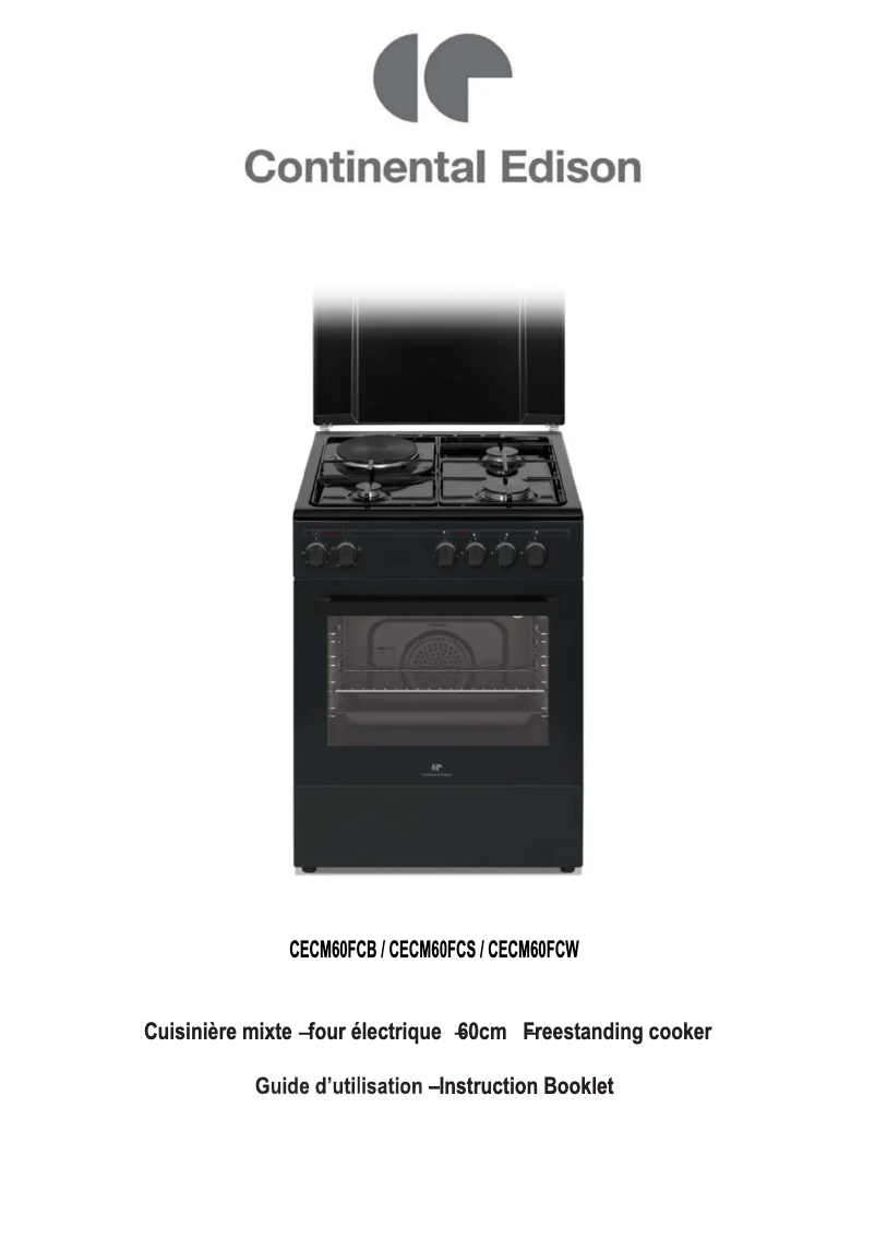 Image de la première page du manuel de l'appareil CECM60FCS