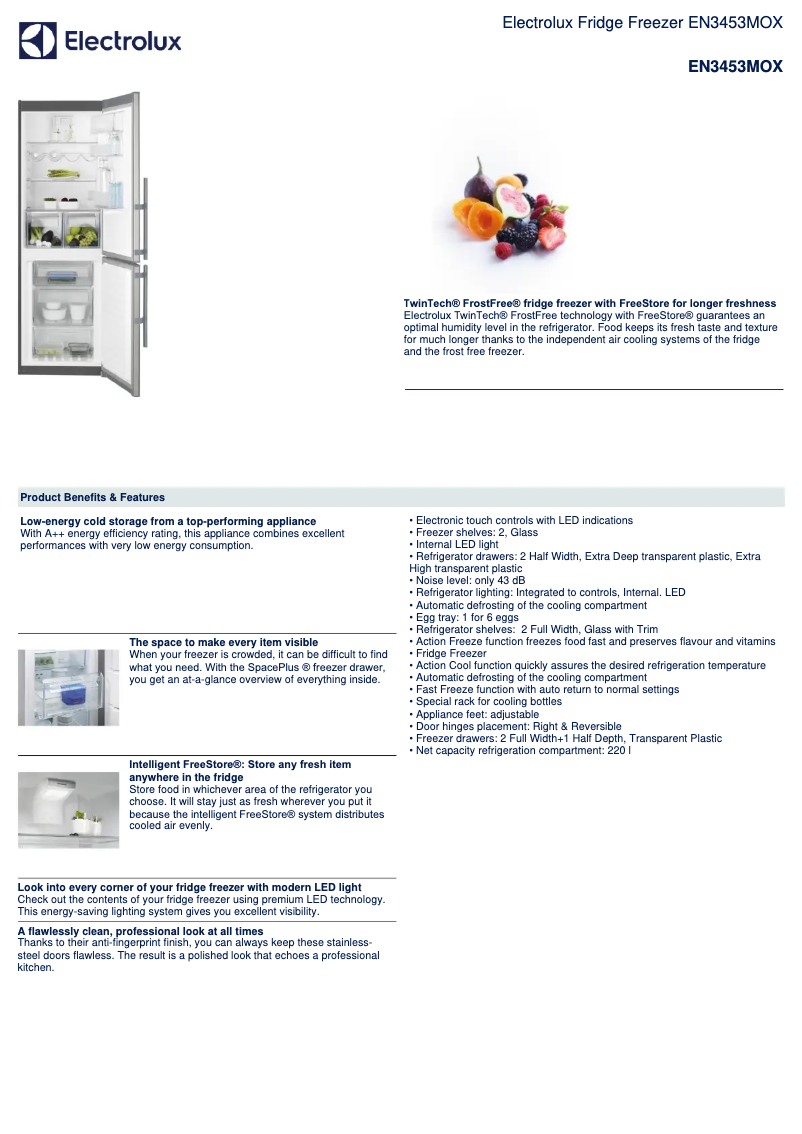 First page image of the manual for EN3453MOX