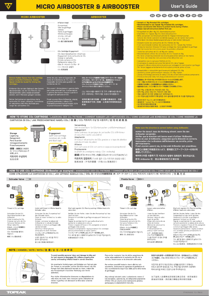First page image of the manual for AirBooster 16G