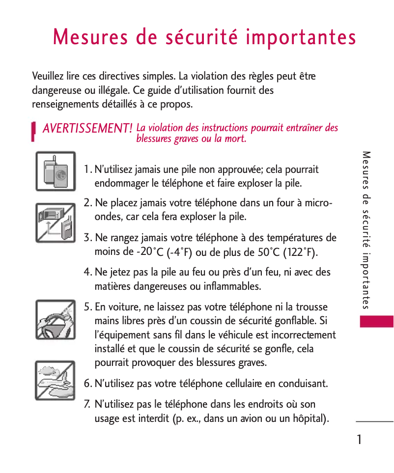 First page image of the manual for CX700B