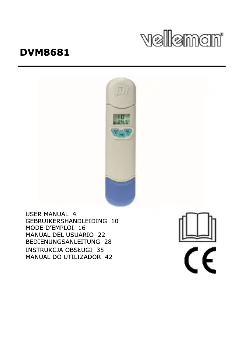 First page image of the manual for DVM8681