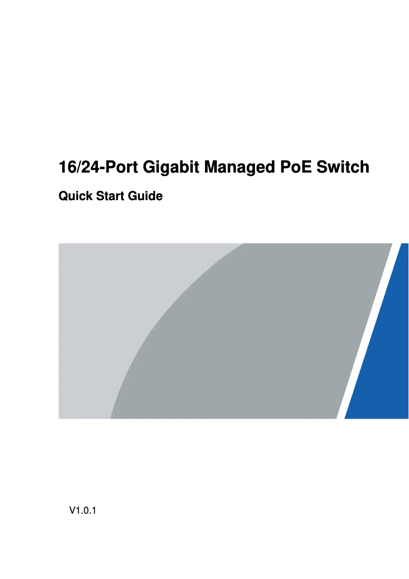 First page image of the manual for PFS4218-16GT2GF-240