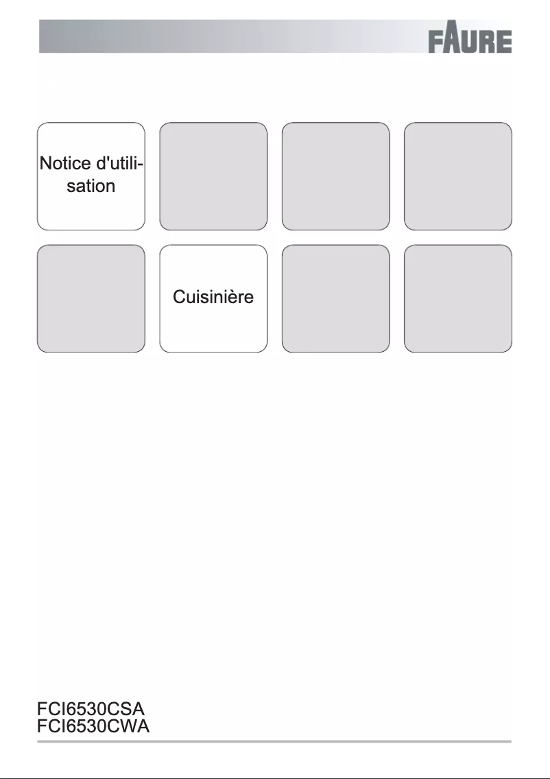 First page image of the manual for FCI65301SA