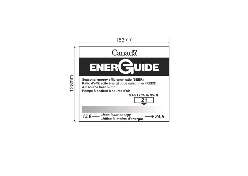 First page image of the manual for DAS120GAHWDB