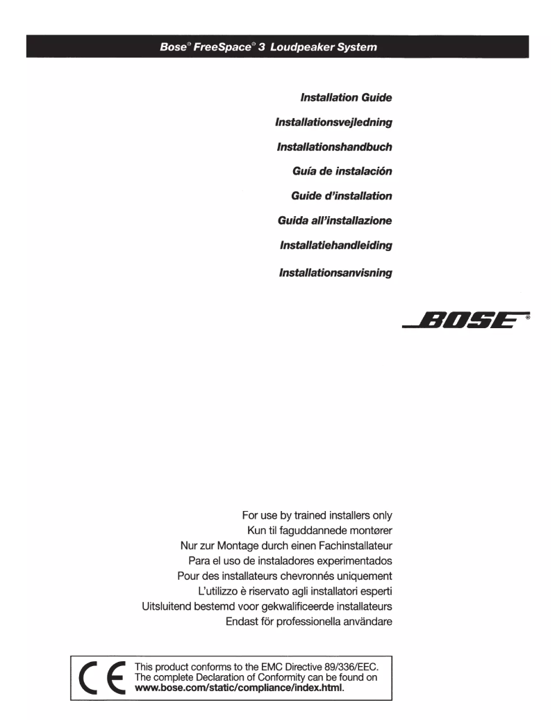 First page image of the manual for FreeSpace 3 Series I