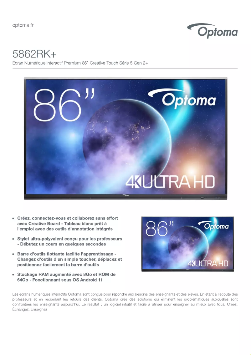 First page image of the manual for 5862RK+