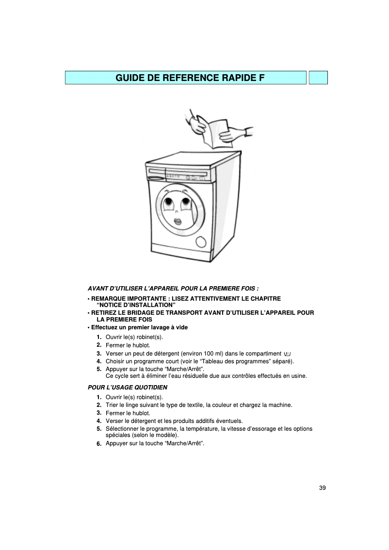 First page image of the manual for Champ 1200