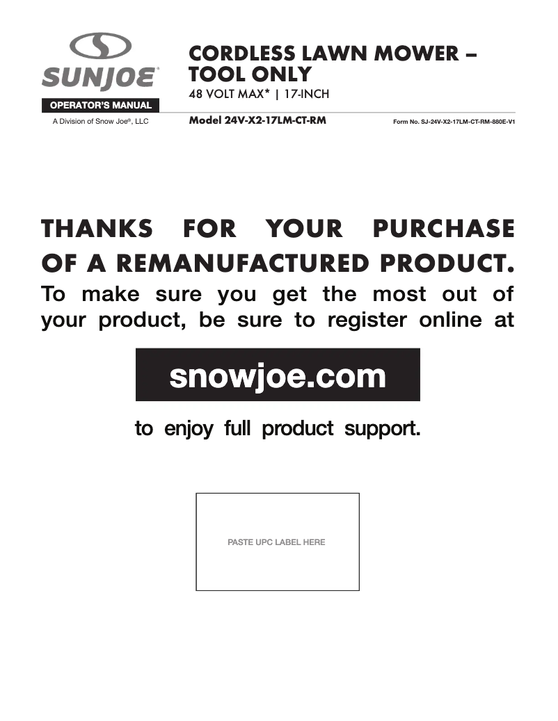 First page image of the manual for 24V-X2-17LM-CT-RM