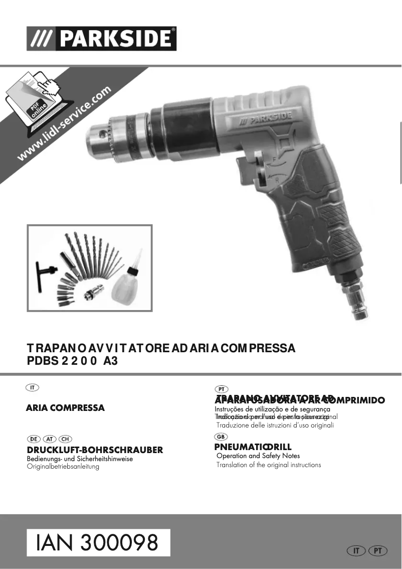 First page image of the manual for PDMH 4500 A5