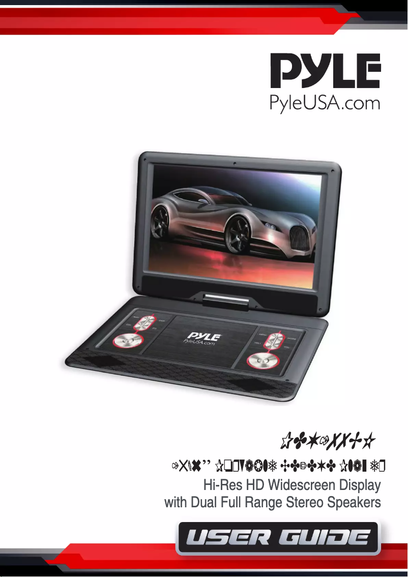 Page 1 of the manual User Manual Pyle PDV177BK