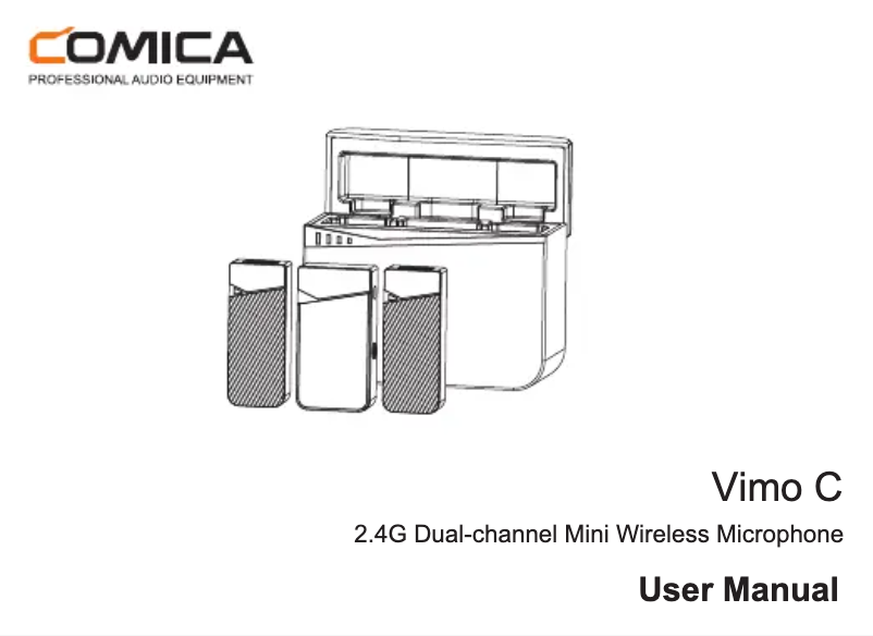 First page image of the manual for Vimo C