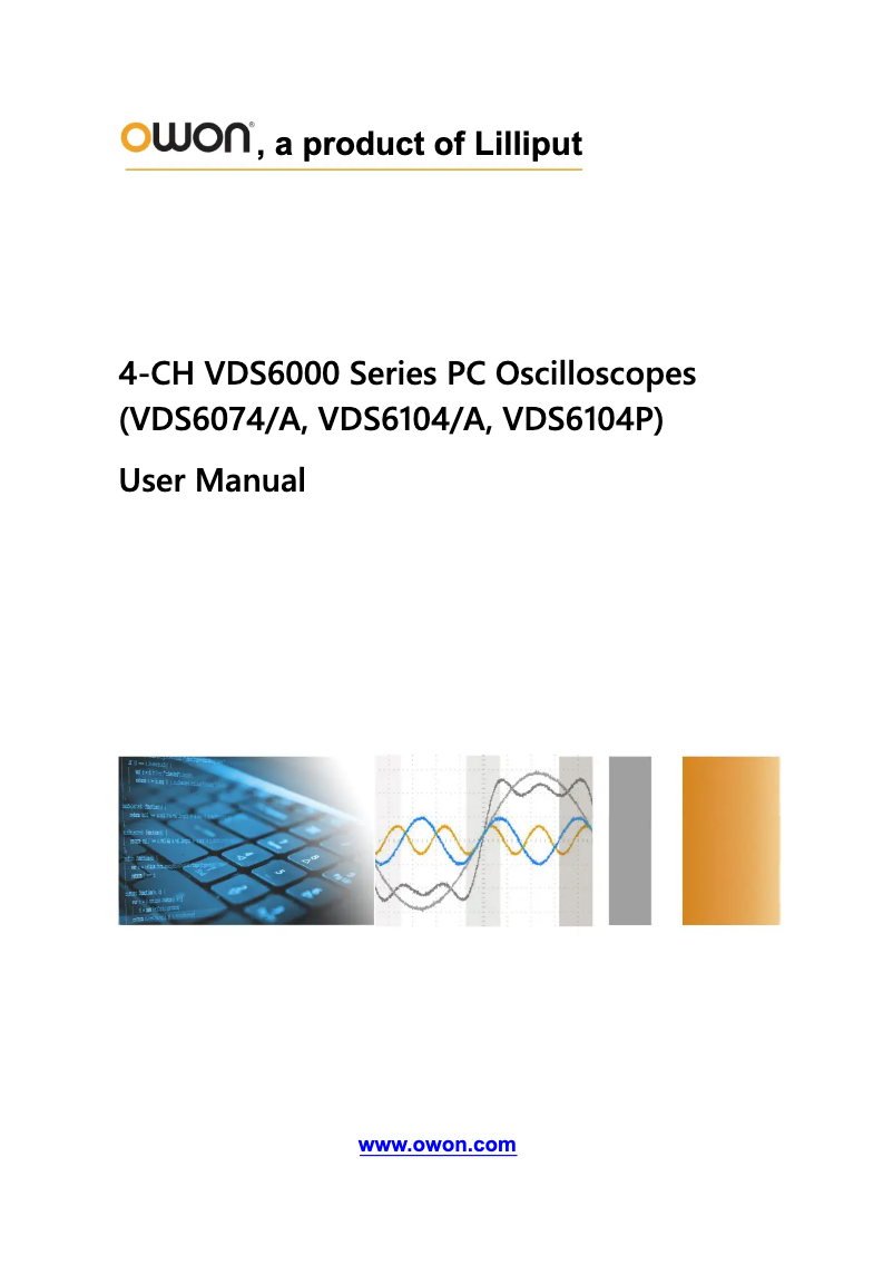 First page image of the manual for VDS6000
