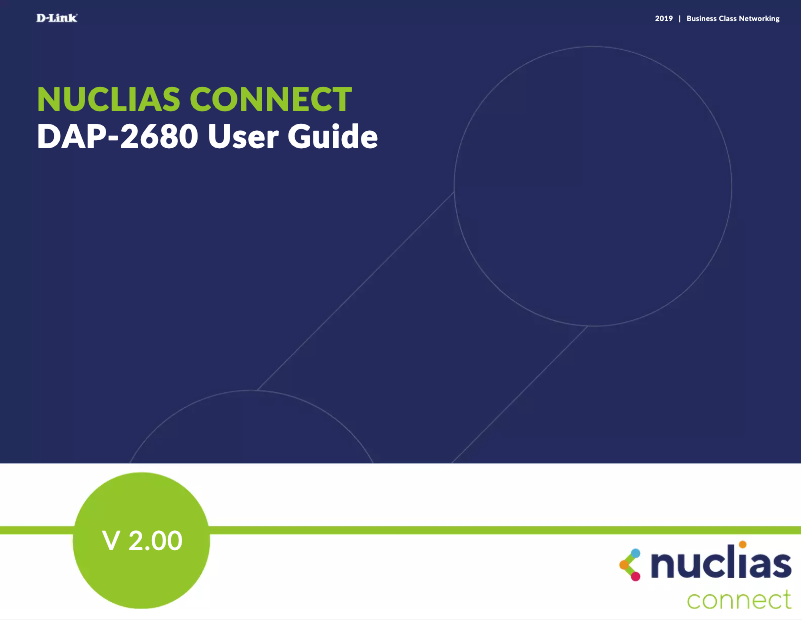 First page image of the manual for Nuclias Connect DAP-2680