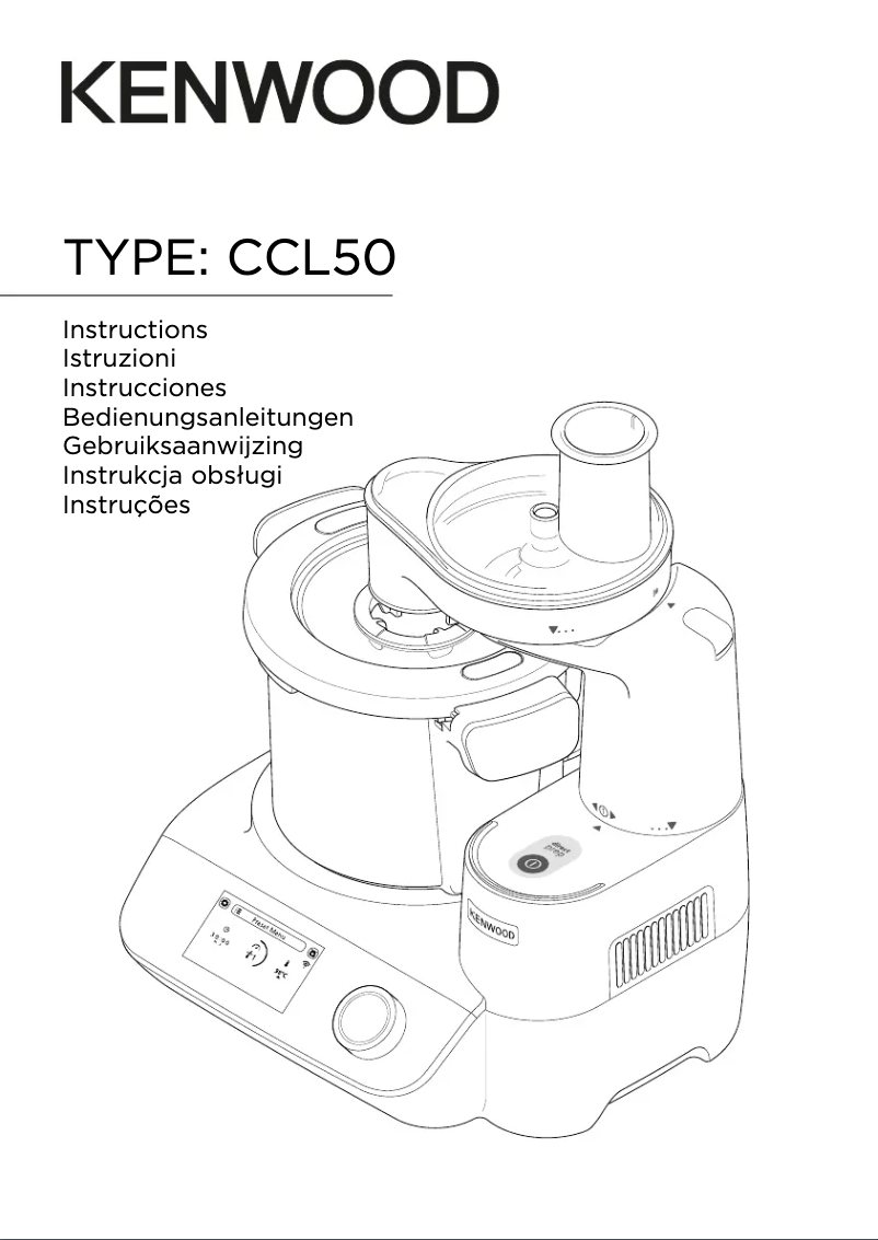 First page image of the manual for CookEasy+ CCL50