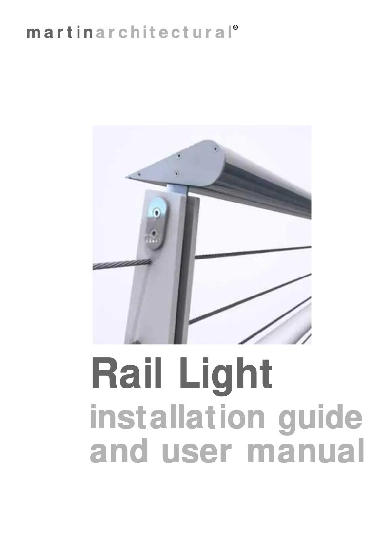 First page image of the manual for Rail Light