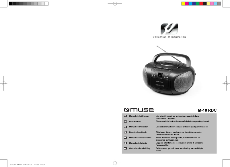 Page 1 of the manual User Manual Muse M-18 RDC