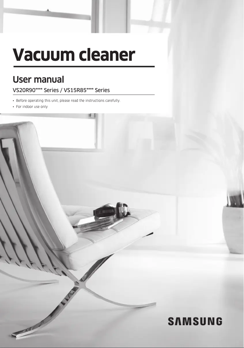 First page image of the manual for VS15R8544S1