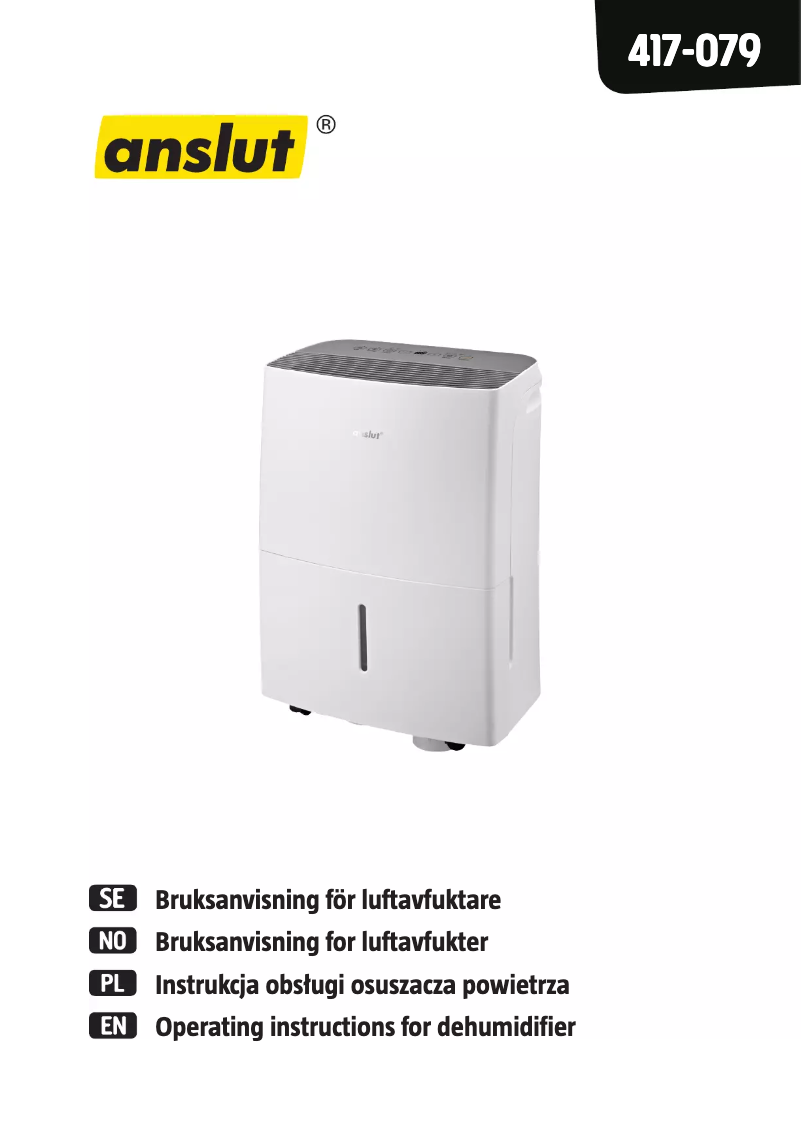 Page 1 of the manual User Manual Anslut 417-079