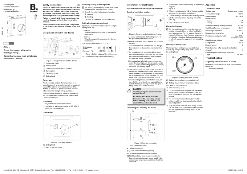 First page image of the manual for 20291909