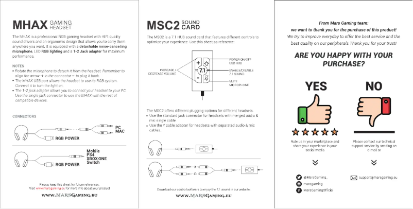 First page image of the manual for MCPMHAX2