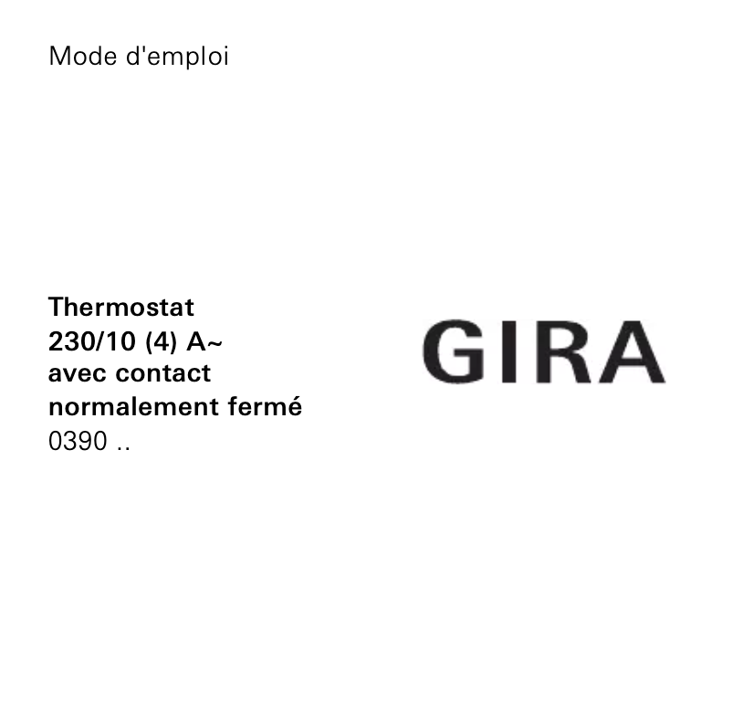 First page image of the manual for 0390