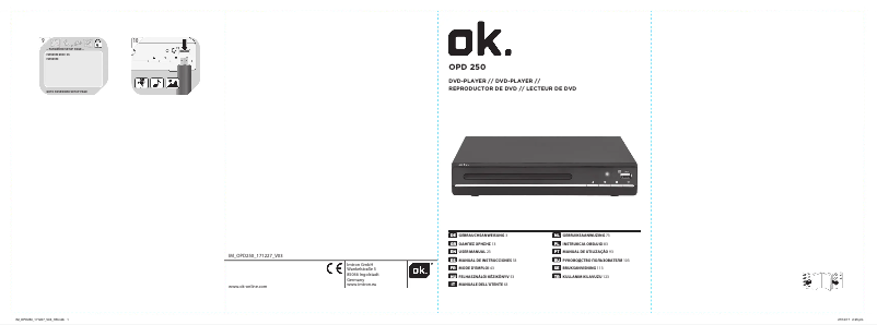 First page image of the manual for OPD 270