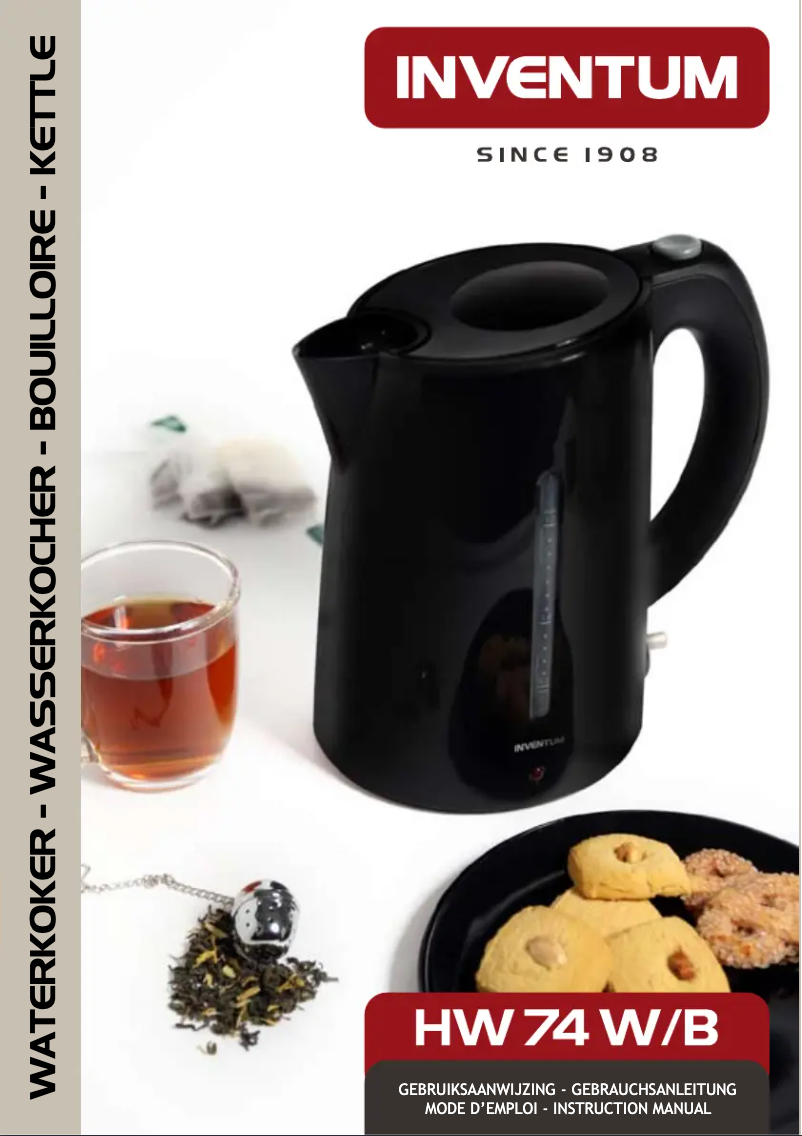 First page image of the manual for HW74B