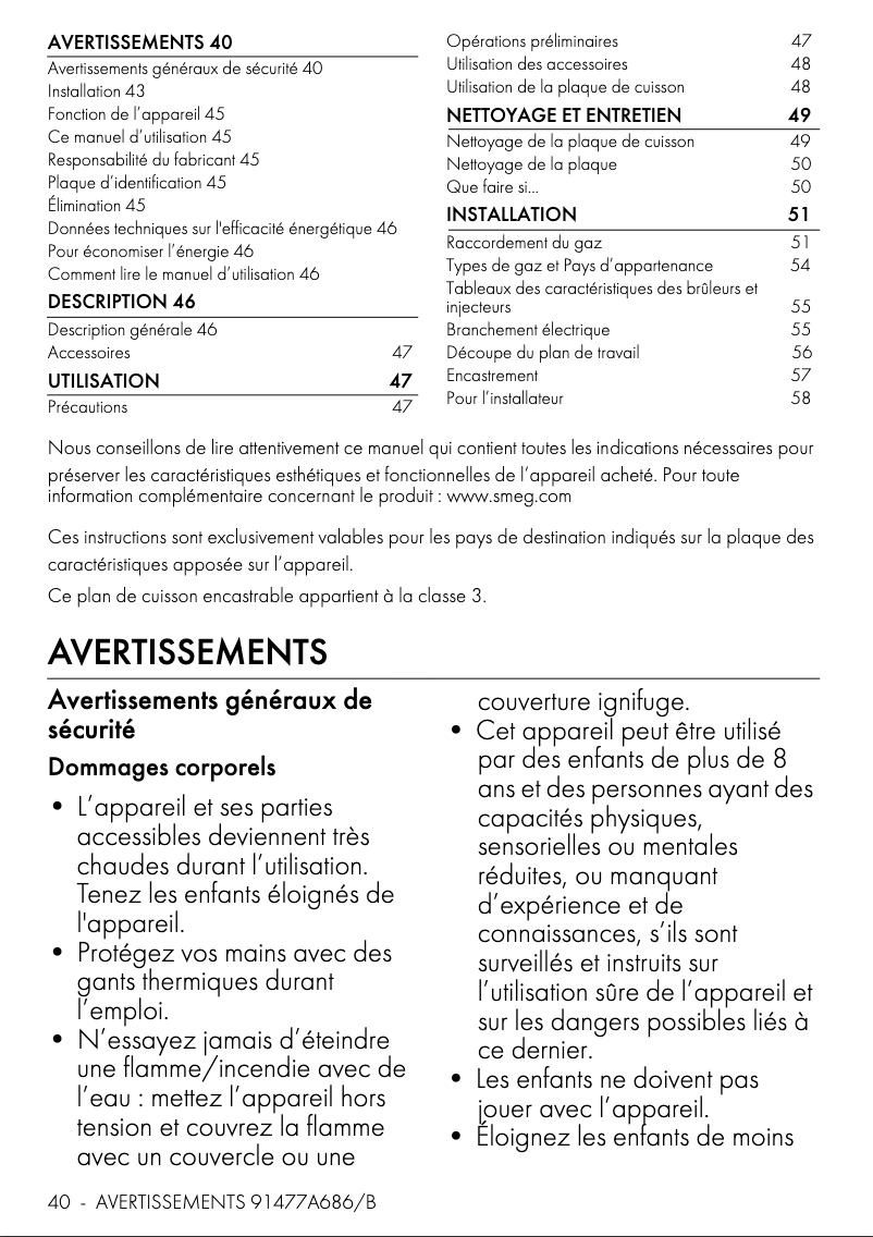 First page image of the manual for PGF31G2