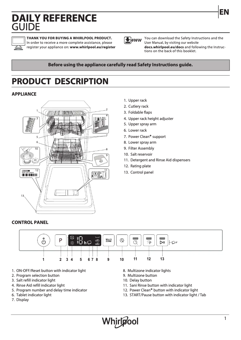 First page image of the manual for BUO 3T123 P 6.5