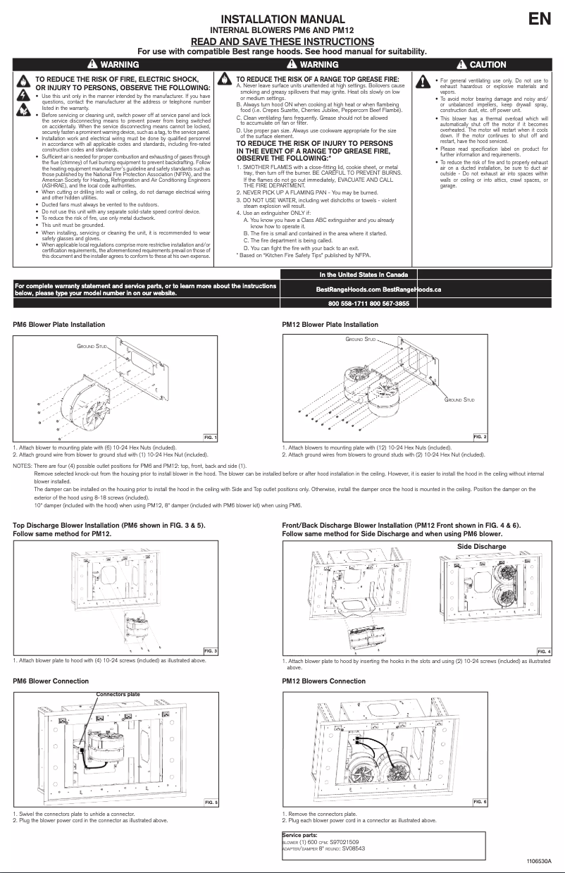 First page image of the manual for PM12