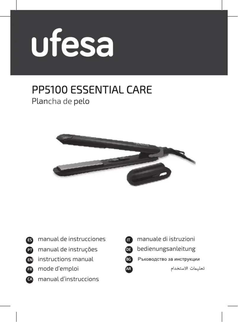 Page 1 of the manual User Manual Ufesa Essential Care PP5100