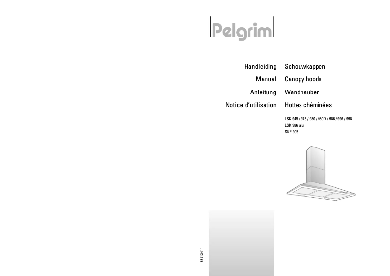 Page 1 of the manual User Manual Pelgrim SKE 905