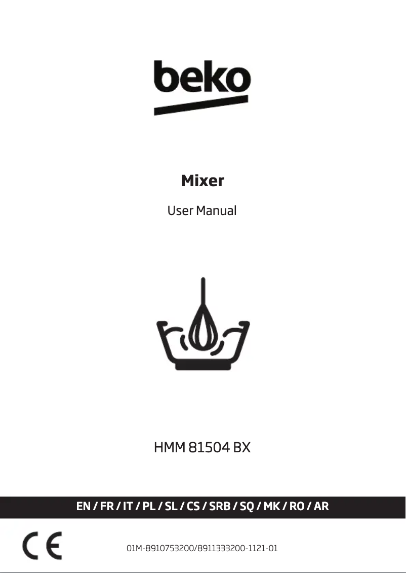 First page image of the manual for HMM81504BX