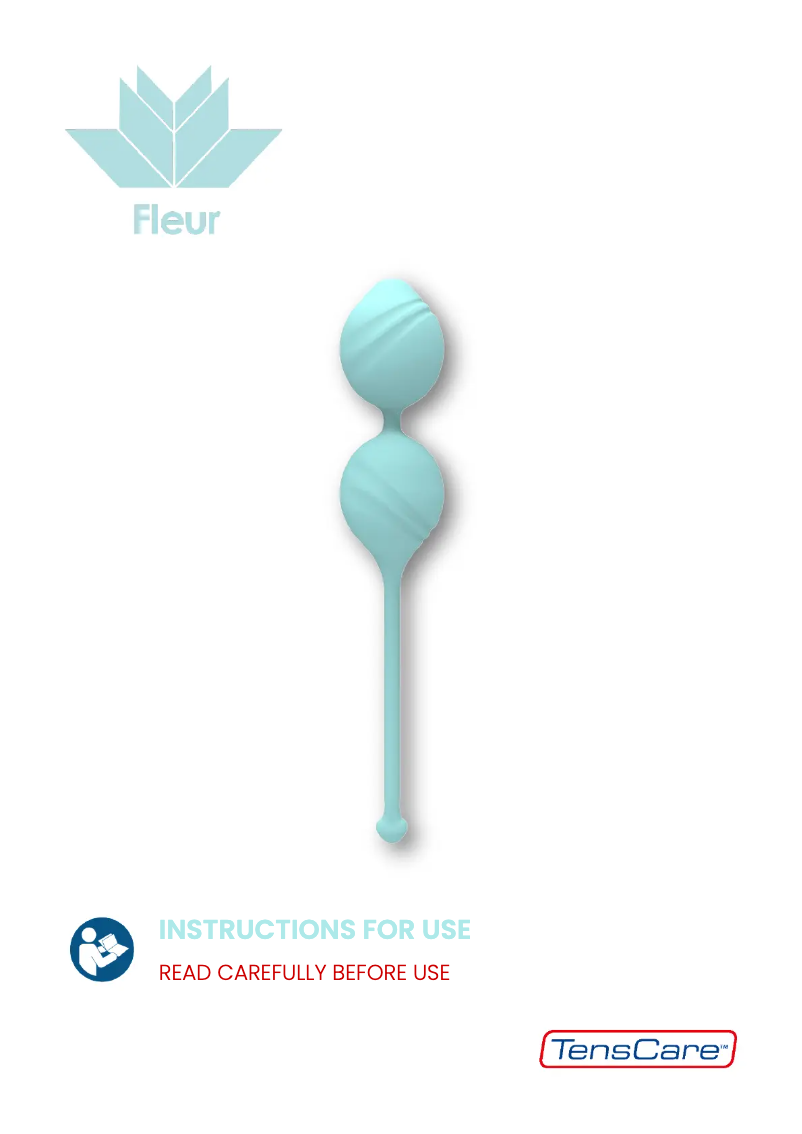Page 1 of the manual User Manual TensCare Fleur