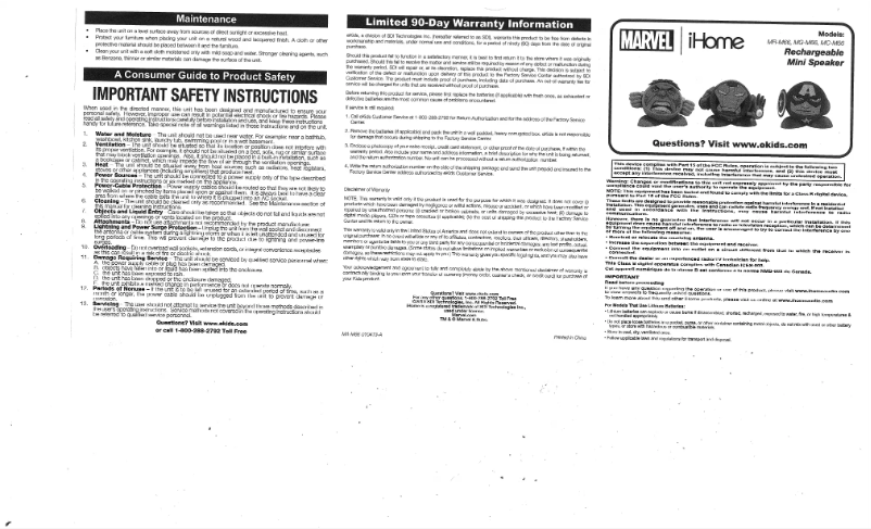 Page 1 of the manual User Manual SDI Technologies MR-M66