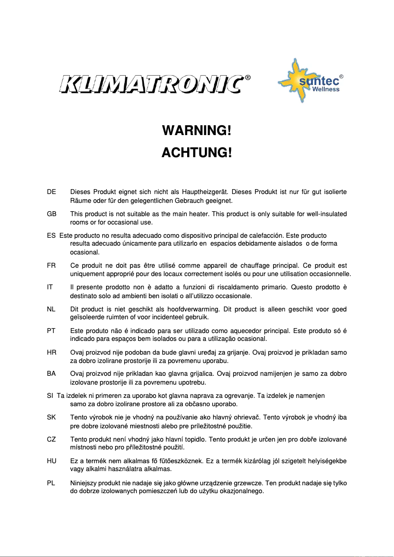 First page image of the manual for Heat PTC 500 Plug-In