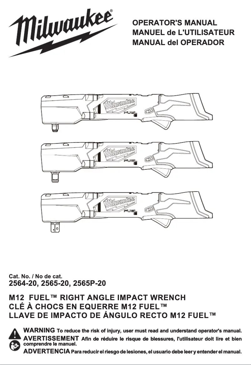 First page image of the manual for M12 Fuel 2565-22