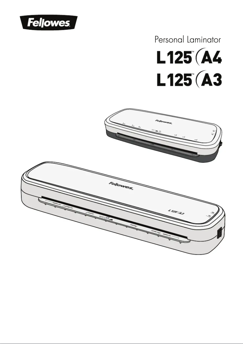 Page 1 of the manual User Manual Fellowes L125-A4
