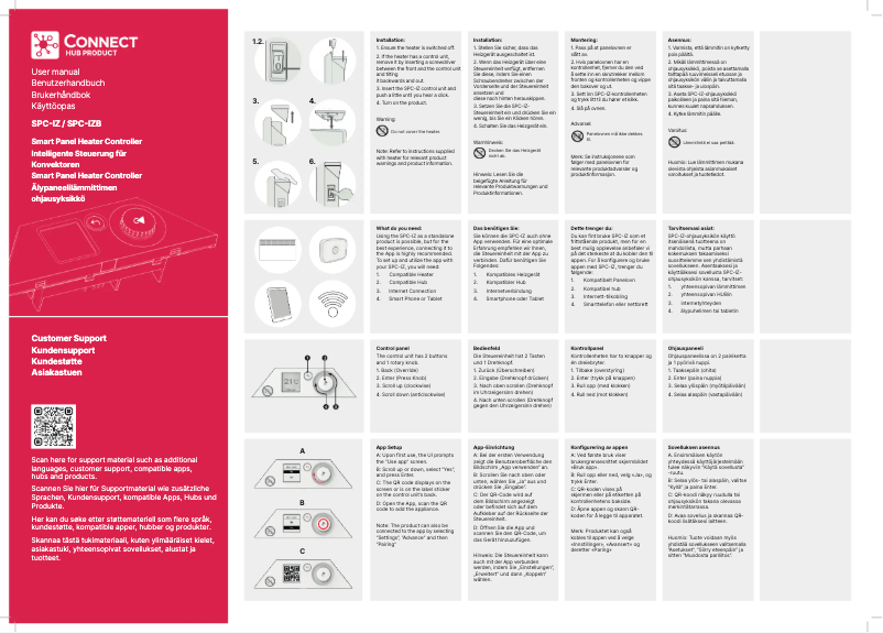Page 1 of the manual User Manual Nobo Connect SPC-IZ