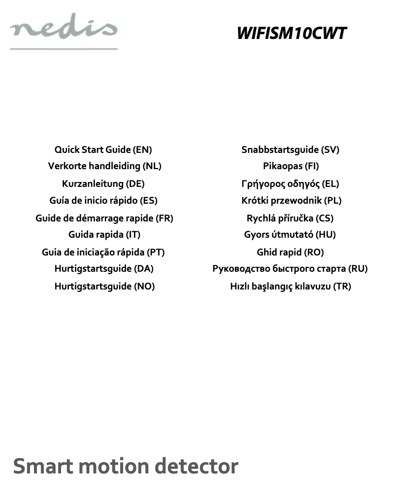 First page image of the manual for WIFISM10CWT