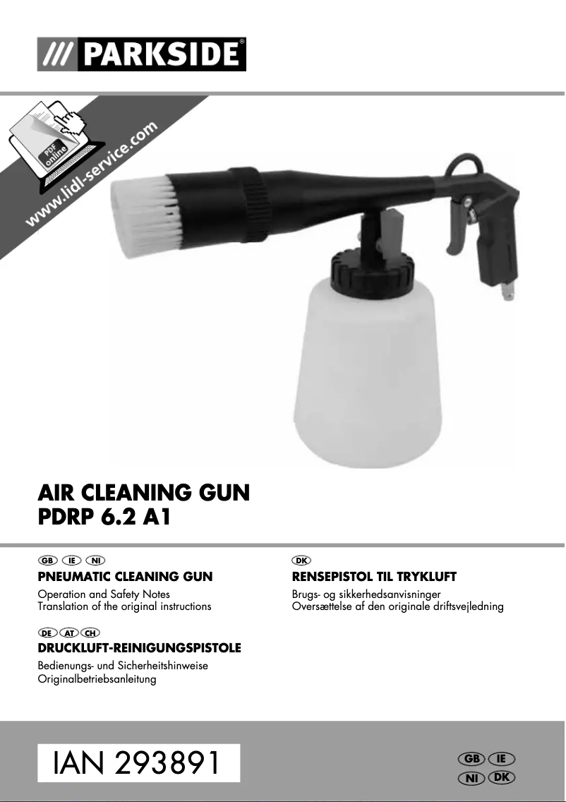 First page image of the manual for PDRP 6.2 A1