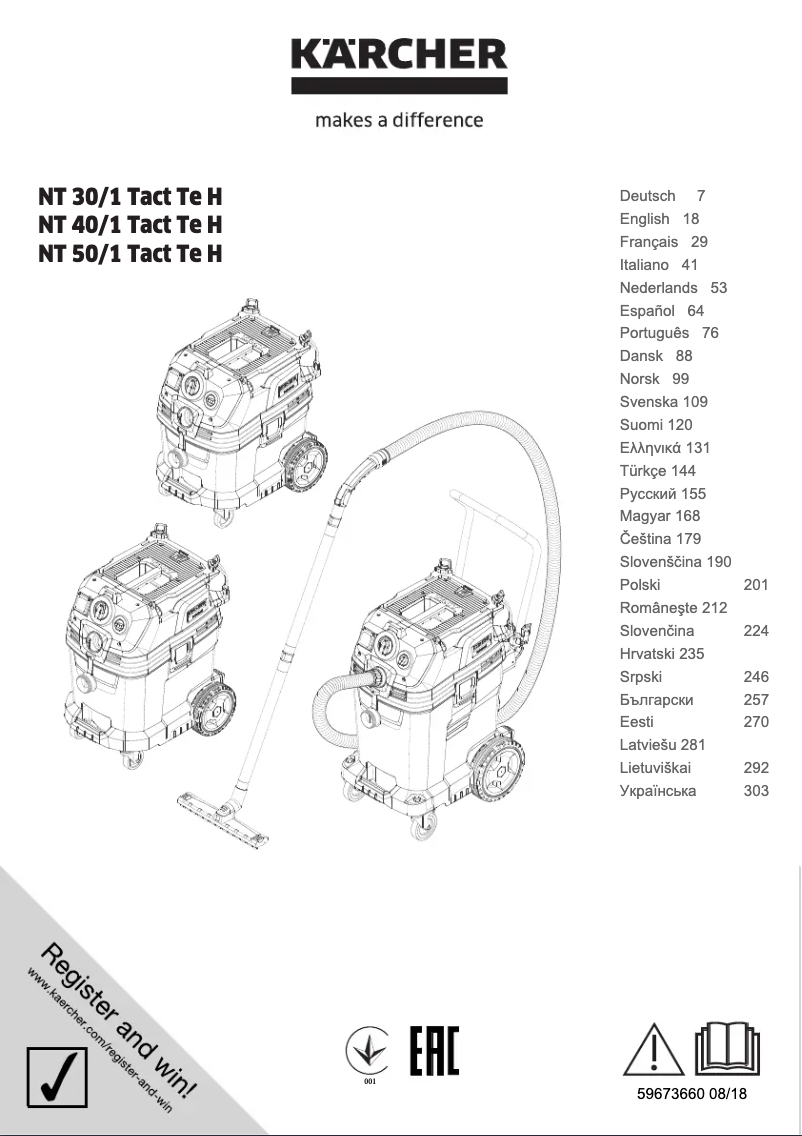 Image de la première page du manuel de l'appareil NT 50/1 Tact Te H