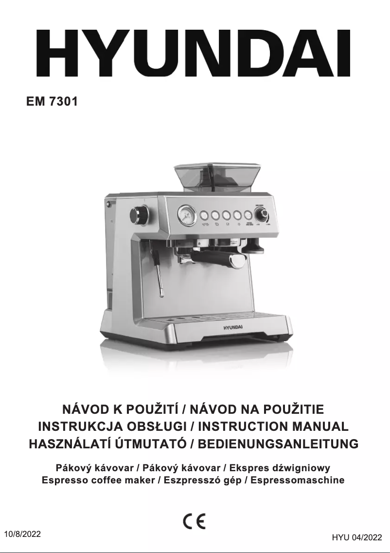 First page image of the manual for EM 7301