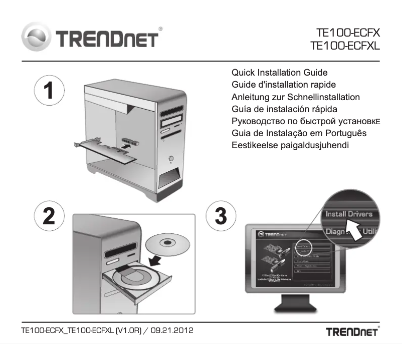 Page 1 of the manual User Manual TRENDnet TE100-ECFX