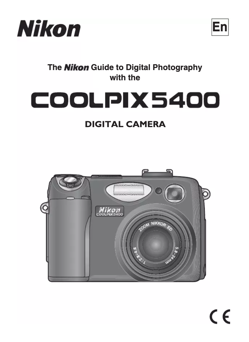 Page 1 of the manual User Manual Nikon Coolpix 5400